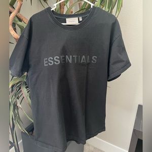 Essentials Fear of God Black T Shirt